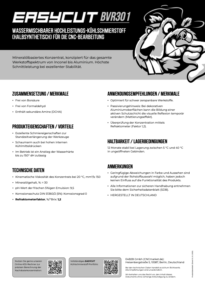 Produktdatenblatt BVR301