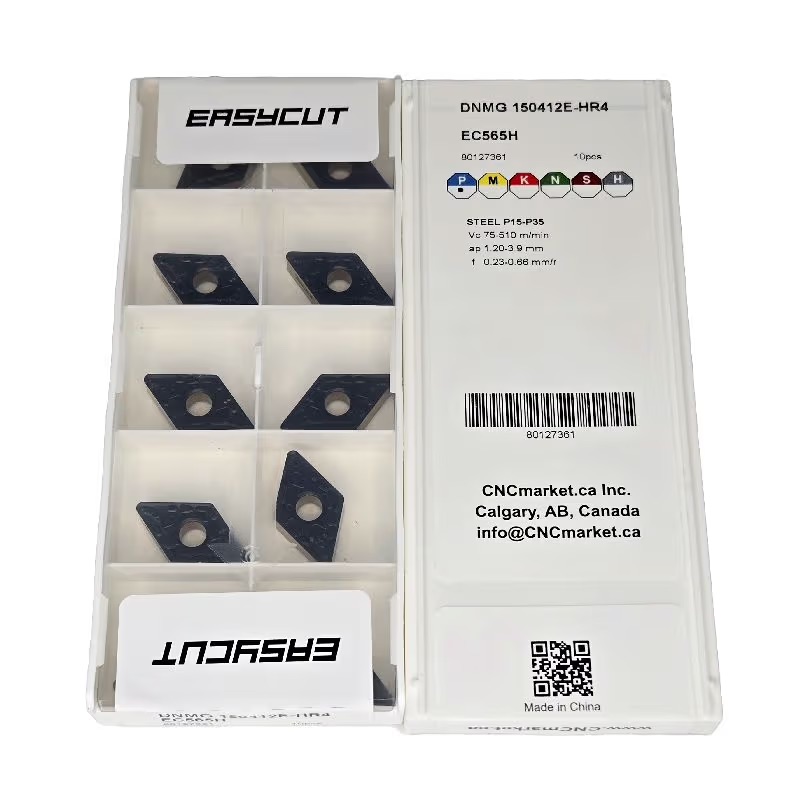 DNMG 150412 Carbide (CVD) Turning Insert, HR4 Medium Chip Breaker, EC565H Grade, for P Materials