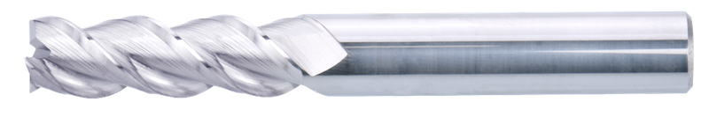 1.5 mm Solid Carbide End Mill, 3 Flutes, Flat, Standard length, For N materials, Uncoated