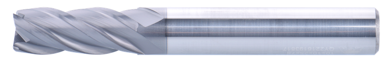 5 mm Solid Carbide End Mill, 4 Flutes, Flat, Long cutting edge with long overall length, For P, M, K materials, AlCrN coated
