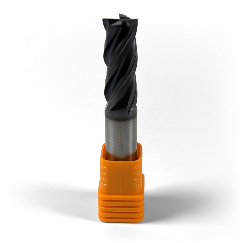 12 mm Solid Carbide End Mill, 4 Flutes, Flat, Standard length, For P, M, K materials, AlCrN coated