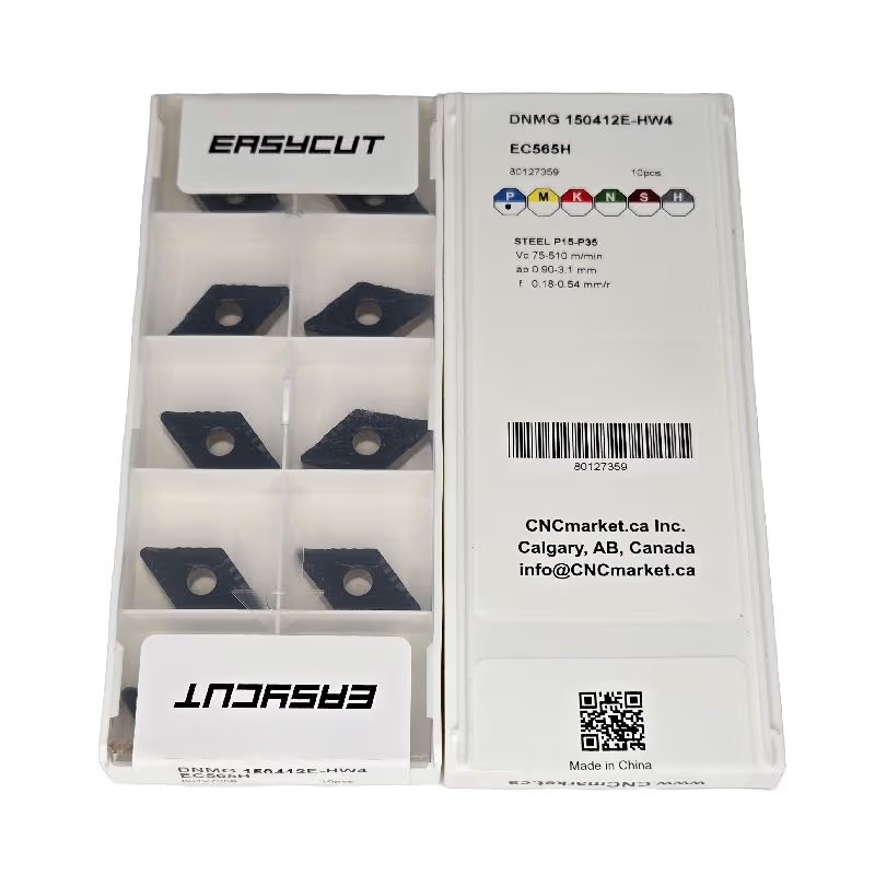 DNMG 150412 Carbide (CVD) Turning Insert, HW4 Semi-Finish Chip Breaker, EC565H Grade, for P Materials