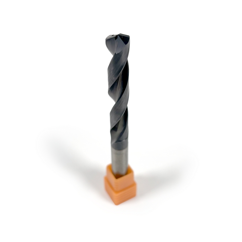 8mm Carbide Drill, 2 flutes, 5xD, Through Tool Coolant, 140°, 43mm LOC, Coated