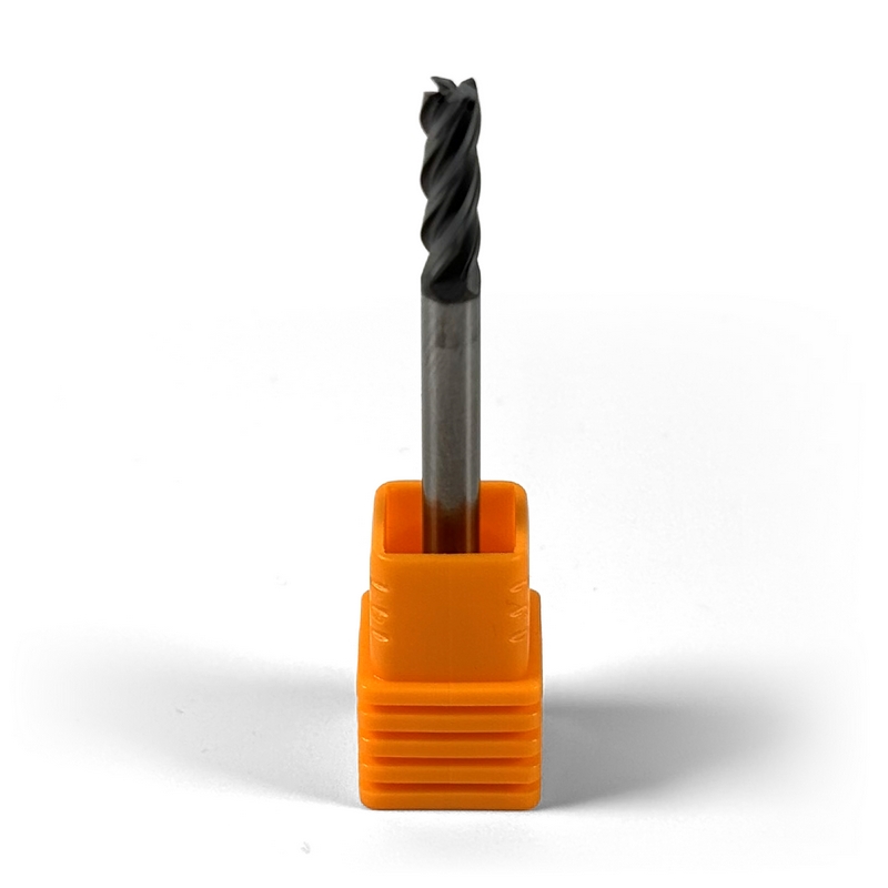 4 mm Solid Carbide End Mill, 4 Flutes, Flat, Standard length, For P, M, K materials, AlCrN coated