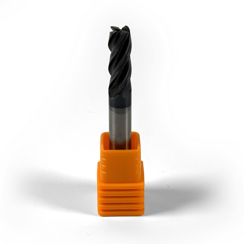 6 mm Solid Carbide End Mill, 4 Flutes, Chamfering, Standard length, For P, M, K materials, AlCrN coated
