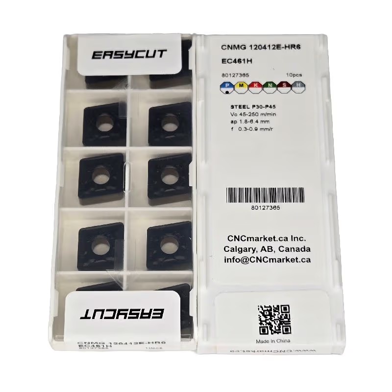 CNMG 120412 Carbide (CVD) Turning Insert, HR6 Rough Chip Breaker, EC461H Grade, for P Materials