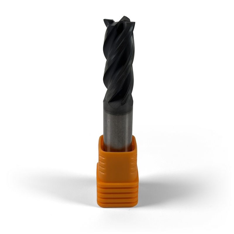 12 mm Solid Carbide End Mill, 4 Flutes, Chamfering, Standard length, For P, M, K materials, AlCrN coated