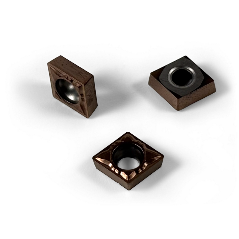 CCMT 060204 Carbide (PVD) Turning Insert, HW2 Finish Chip Breaker, EH412D Grade, for M Materials