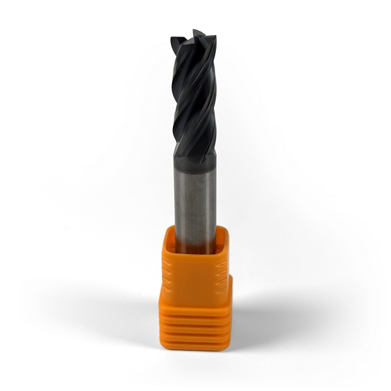 10 mm Solid Carbide End Mill, 4 Flutes, Chamfering, Standard length, For P, M, K materials, AlCrN coated