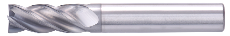 8 mm Solid Carbide End Mill, 4 Flutes, Chamfering, Standard length